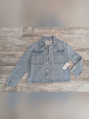 DKNY Light Blue Washed Denim Jacket